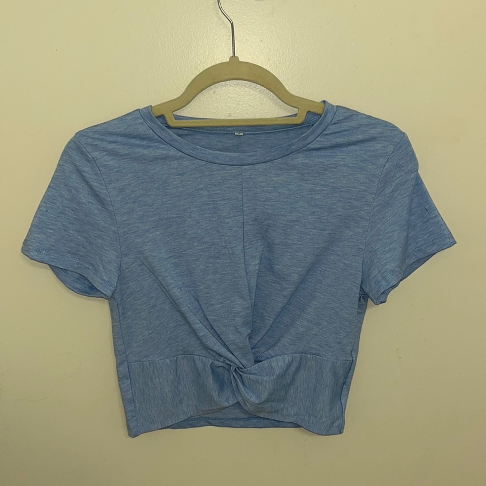 Light blue crop